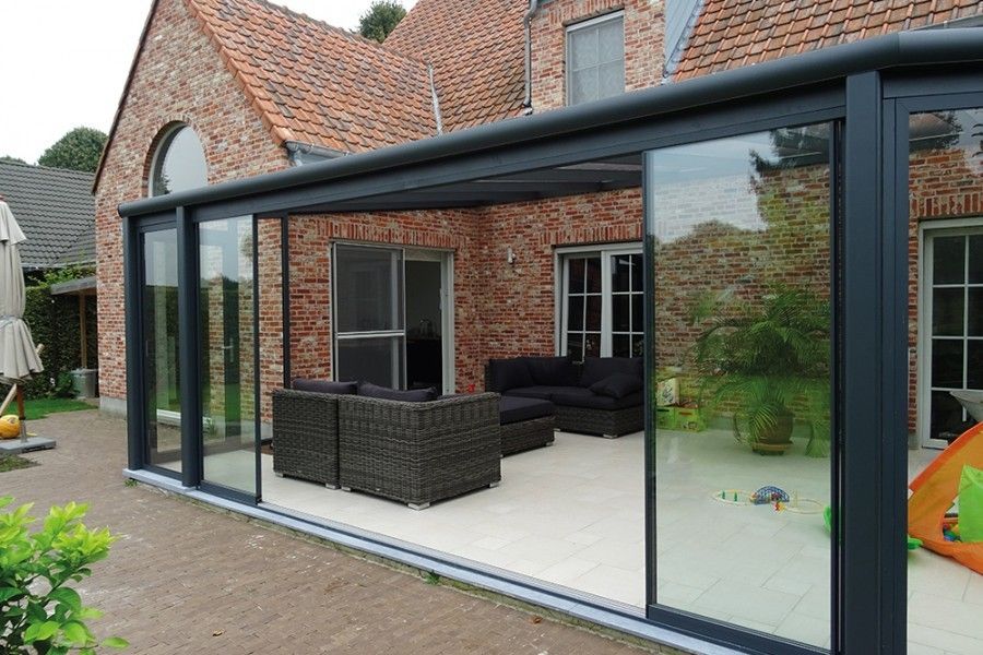 glazen wand veranda